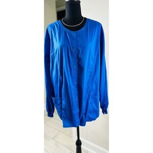 Royal Blue Women's Button-Front Lightweight Jacket